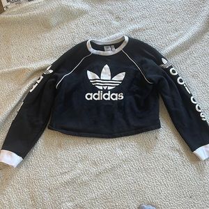 Adidas crop sweatshirt with logo